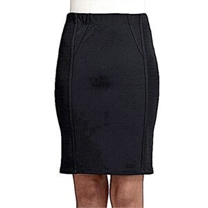 NWT BCBG Paneled Black Pencil Skirt size medium NEW